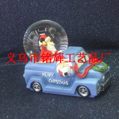 Manufacturer sells new Jesus Christian holy things, Christmas decorations, Santa Claus decorated the interior of the crystal ball
