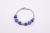 Cross - border hot style hot sales titanium steel stainless steel blue beads full diamond baba bangles