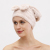 Manufacturer direct super absorbent quick drying, case coral fleece cover headband hair cap pure color bow princess hat