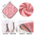 Wholesale Kitchen grain hair absorbent wipe towel plain dishcloth hanging coral Double-sided rag
