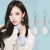 925 Silver Long Eardrops Ear Hooks Women's Fashionable Korean-Style High-Grade Earrings Online Influencer Earrings Wholesale