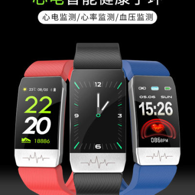 2020 T1 Smart Bracelet Taking Temperature Heart Rate Blood Pressure Monitoring Waterproof Watch Factory Direct Supply Smart Watch