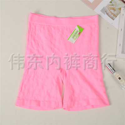 Summer Thin and Comfortable Traceless Bottoming Five-Point Belly Contracting Inner Wear Safety Shorts High Waist Safety Pants Anti-Exposure Female