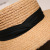 South Korean version of the hipster beach summer outing sun protection sun shade big top hat lafite panama beach hat