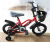 14-inch portable children's bicycle leho bike with iron wheel and basket