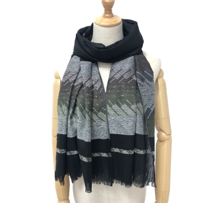 Geometric Scarf Long Unisex Shawl Keffiyeh Spring and Autumn All-Matching Muslim Shawl