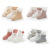 20 new 3 pairs of allied Korean edition embroidery border bowknot princess socks baby baby socks lace socks