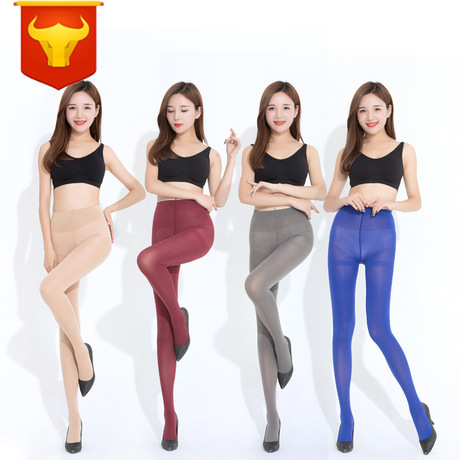 120d Velvet No Pilling Color slimming Step-on Pantyhose Hip Shaping Rich Sister Stirrup Leggings Factory Direct Sales