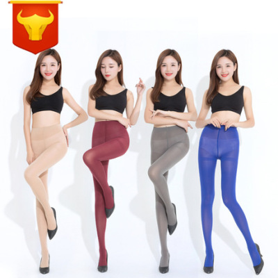 120d Velvet No Pilling Color Slimming Stirrup Pantyhose Hip Raise Shaping Fujie Stirrup Leggings Factory Direct Sales
