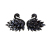 Web celebrity black swan earring female Korean temperament versatile earrings fashion super fairy sterling silver earrin