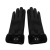 Winter Women's Breathable Leather Outdoor Riding Warm Ski Leather PU Cute Fleece Lined Pig Touch Screen Gloves