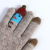 Autumn and Winter Knitted Wool Touch Screen Thermal Gloves Thickened Fleece Finger Female Winter Cute Korean Style for Students
