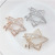 Hot seller in Europe and the United States micro-zircon pearl brooch high-end dress suit accessories star pentacle brooch