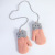 Children's Gloves, Winter Cute Cartoon Wool Hanging Neck Thermal Extra Thick with Fleece Baby Finger Gloves