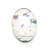 Oval crystal refrigerator magnet, manufacturer direct, can be customized log