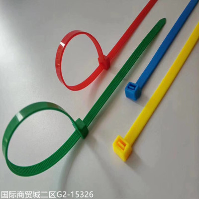 Color self-locking type nylon tie tape 1.8mm plastic clasp line wire mesh wire to receive multi-color bundle wire tape