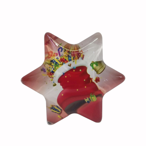 snowflake-shaped crystal fridge magnet factory direct sales customizable pattern