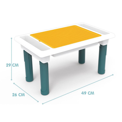 Multifunctional Building Block Table, Note Whether the Large Particle Base Or the Small Particle Base