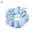 Qiyue cross-border new high-end pure color large intestine cloth art clean color large intestine hair ring silk forging ponytail head flower