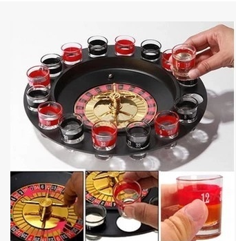 Russian roulette wine set roulette rotary game rotary wine make fun of drinking toys