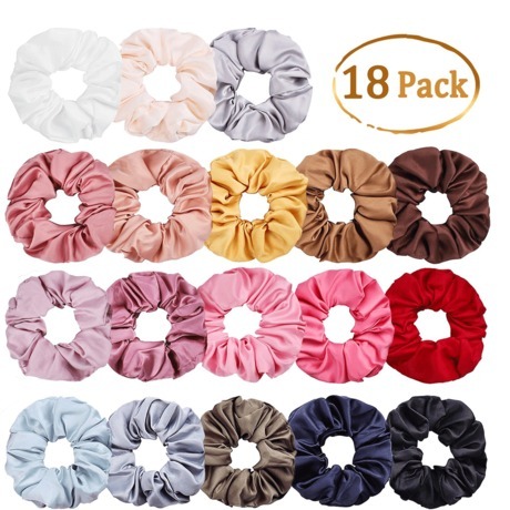 amazon european and american satin satin large intestine ring hair ring head flower amazon hot sale in stock 30 colors can be customized wholesale