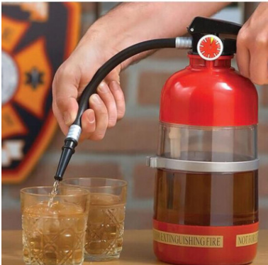 Thirst Extinguisher, creative beer dispenser hand press mini fire Extinguisher, the Extinguisher shaker