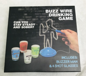 BUZZ WIRE DRINKING GAME bar party entertainment