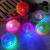 A Luminous light ball 7.5cm elastic ball a double color solid color with string and whistle to Pierce a Luminous light ball