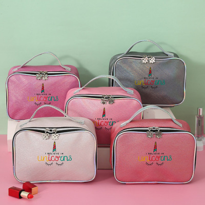 New Pu Unicorn Clutch Multi-Function Travel Portable Storage Bag Mini Cosmetic Bag Wash Bag Wholesale