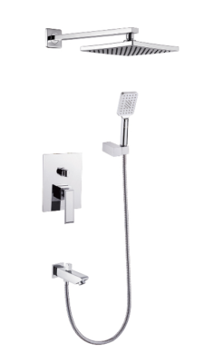 Hua diao bathroom  installed into the wall shower  simple public bathtubs embedded embedded wall single shower set