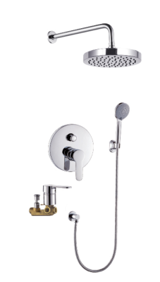 Hua diao bathroom dark installed into the wall shower simple public bathtubs embedded embedded wall single shower set