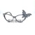Butterfly paste drill creative masquerade party glasses cat eye festival funky sunglasses