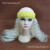 Sports head with wig fan wig river boy wig dreadlocks blonde curls wig custom made