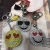 Smiley face a variety of graphics to drill color key chain pendant
