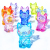 Children's Gem Imitation Crystal Acrylic Large Lucky Cat Amusement Park Gem Window Decoration Gift Game Toy