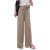 Ice silk wide-leg pants for women 2019 summer new Korean version of the keng stripe casual joker high-waisted slacks