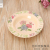 Rose Printing Pattern Melamine Material Plate round Fast Food Plate Commercial Hotel Western Restaurant Buffet Plate