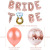 Rose gold balloon wedding bachelorette party