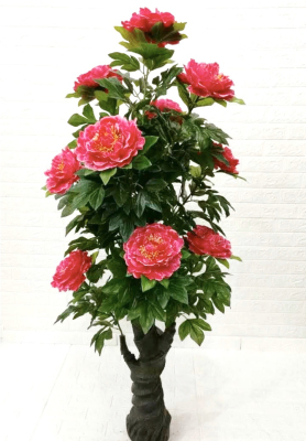 Simulation plant thread peony flowers' indoor supplies put fake potted decoration flowers