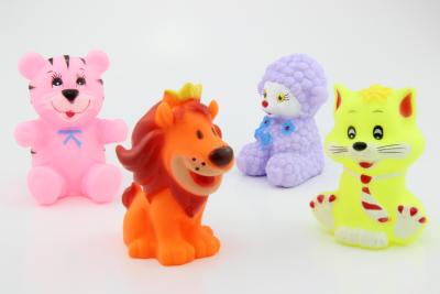 Kelly factory direct beach, baby bath toy tiger lion cat lamb sound