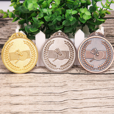High-grade MEDALS zinc alloy metal MEDALS for games badminton for manufacturers wholesale