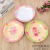 Commercial Hotel Western Restaurant Buffet Plate round Fast Food Plate Rose Printing Pattern Melamine Material Plate