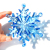 Oversized 10cm Crystal-like Large Snowflake Acrylic Christmas Snowflake Bead Curtain Handmade Lighting Accessories DIY Ornament