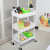 The New three - tier beauty rack trolley removable storage rack wheelbarrow kitchen supplies