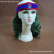 Sports head with wig fan wig river boy wig dreadlocks blonde curls wig custom made