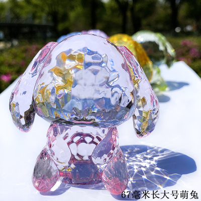 Oversized Gem Children's Plastic Toy Crystal Adorable Rabbit Decoration Boys and Girls Christmas Gift Acrylic Rewards