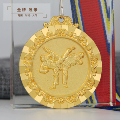 Manufacturers wholesale metal medal badge custom taekwondo medal medal high - end creative metal handicraft custom