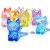 Children's Gem Imitation Crystal Acrylic Large Lucky Cat Amusement Park Gem Window Decoration Gift Game Toy