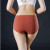 Mid Waist Women's Briefs Pure Color Seamless Medium Size Classic Panties Women