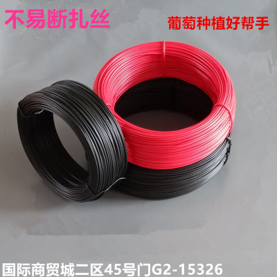 Environmental protection 0.55mm electric galvanized plastic wire tie wire cable tie grapevine branch frame tie tie wire flat